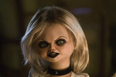 Tiffany Valentine (also known as " The Bride of Chucky ") is a murderous doll and the secondary antagonist in the Child's Play horror film series. She is portrayed by Jennifer Tilly in both live-action and voice over in Bride of Chucky, Seed of Chucky, [1] Curse of Chucky, Cult of Chucky, [2] and Chucky . 